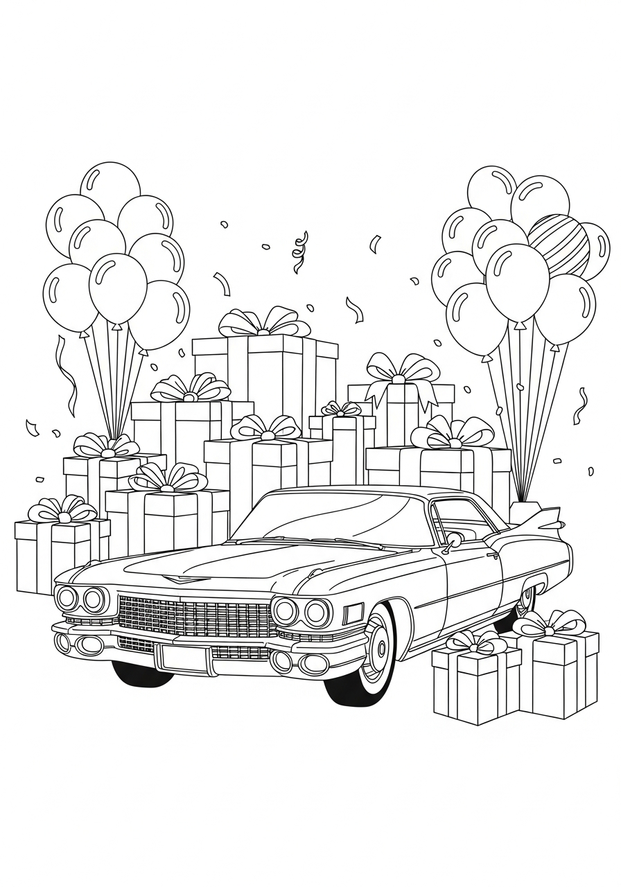 Cadillac 4 foto di Cadillac da colorare