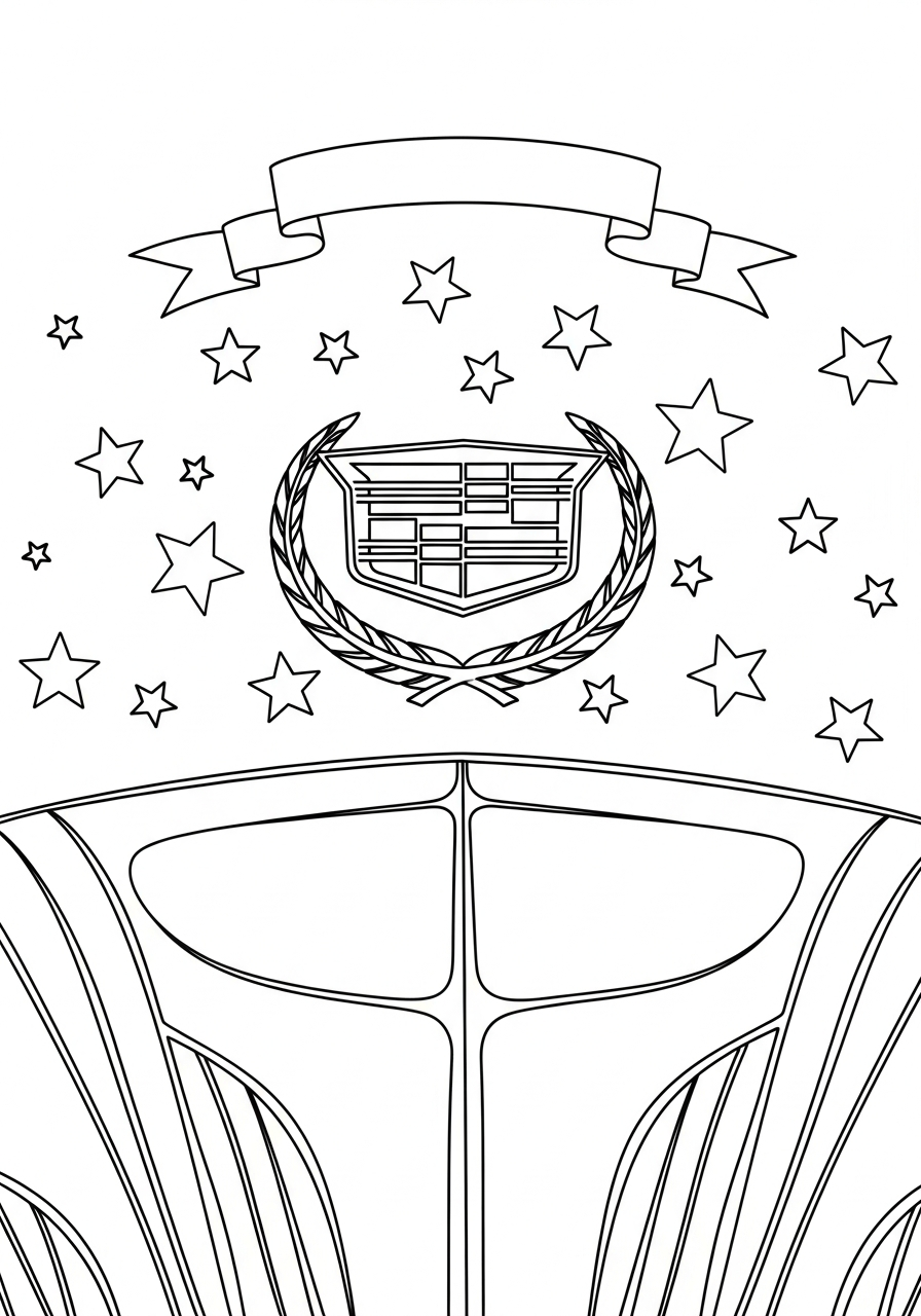 Cadillac 3 disegno Cadillac da colorare per bambini