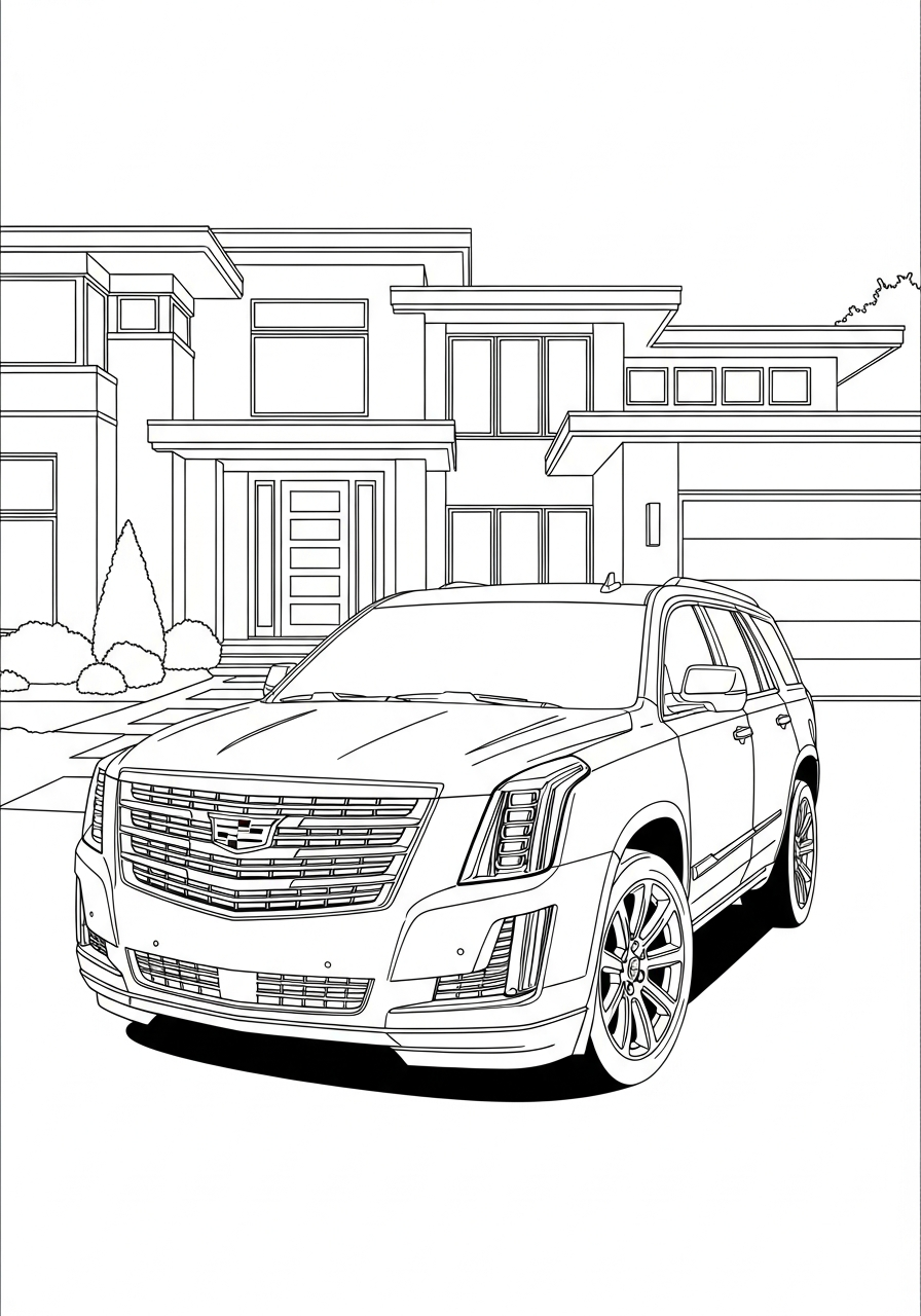 Cadillac 18 immagini da colorare Cadillac gratis