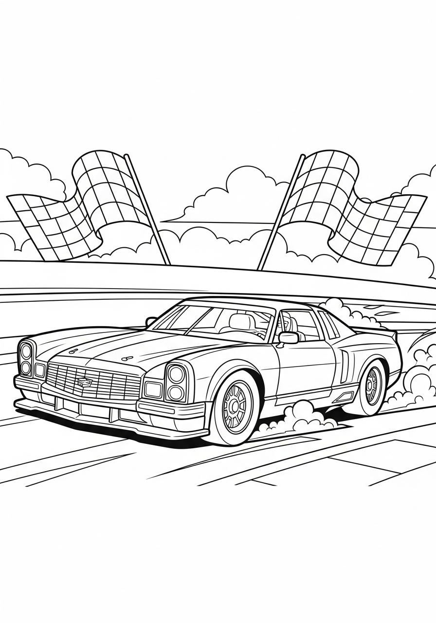 Cadillac 15 immagini da colorare di Cadillac