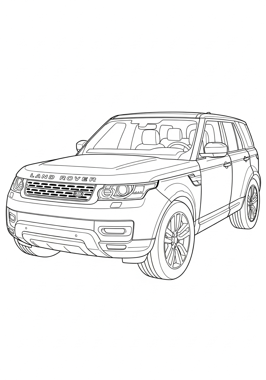 Land Rover 22 disegni da colorare per bambini pdf Land Rover