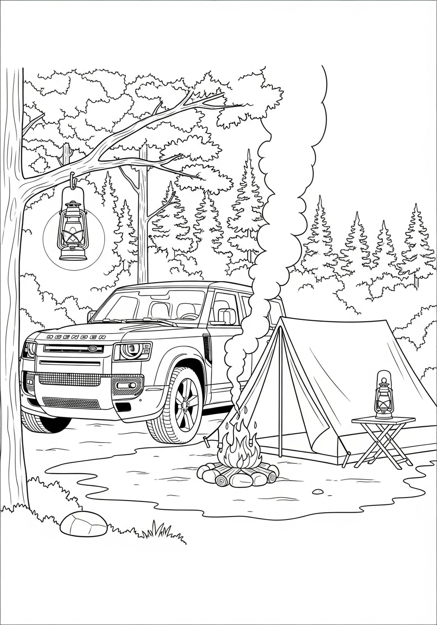 Land Rover 13 Land Rover immagini da colorare per bambini