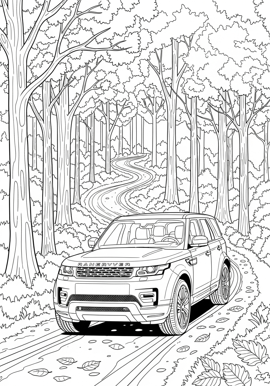 Land Rover 12 disegni Land Rover facili da colorare