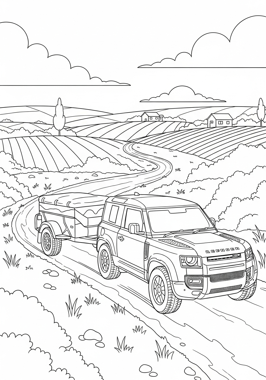 Land Rover 10 disegno di Land Rover da stampare e colorare