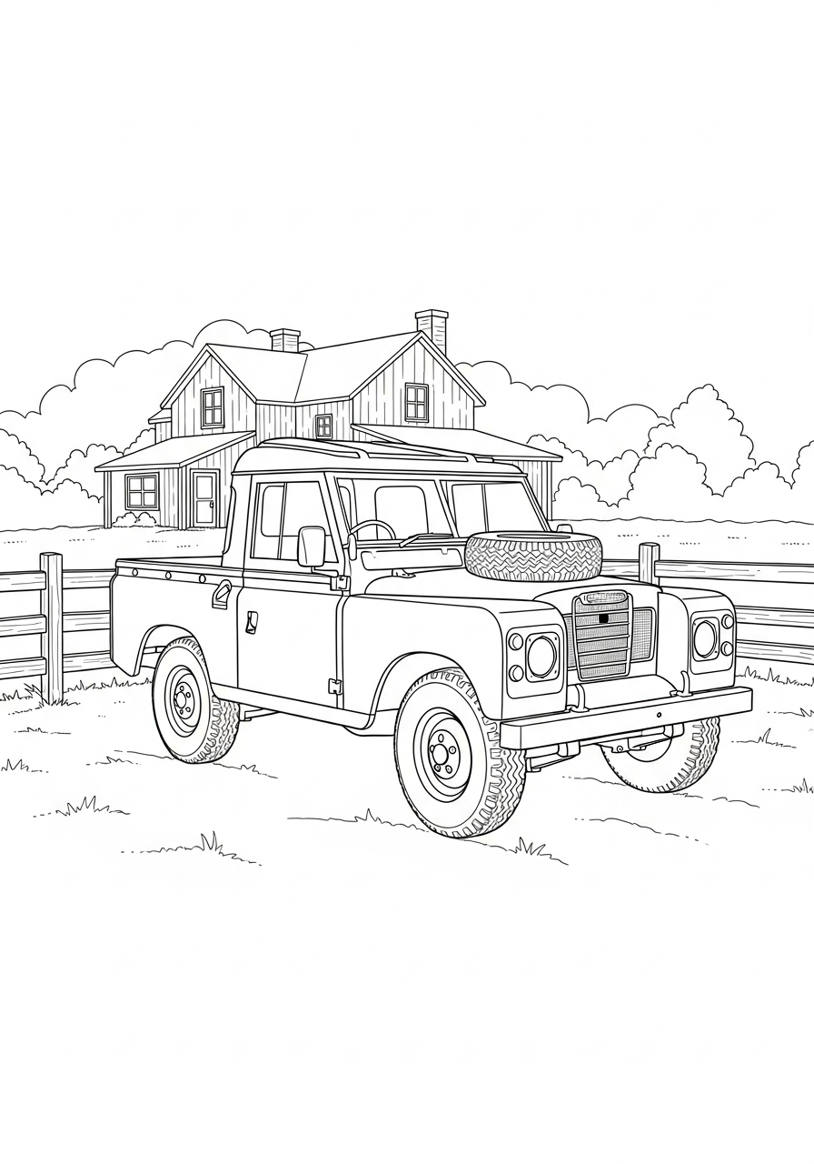 Land Rover 6 disegni Land Rover da colorare pdf