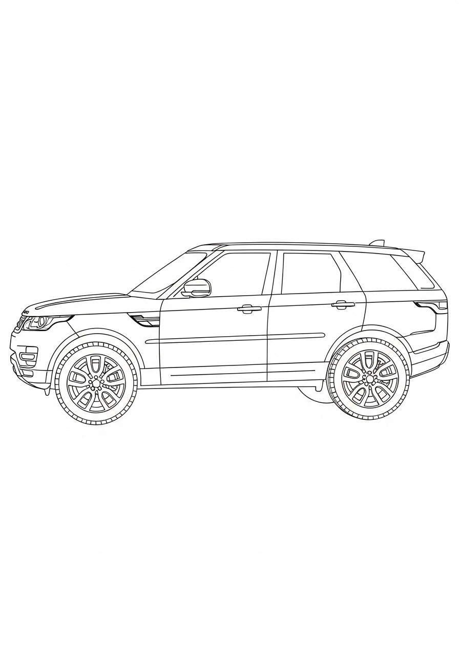 Land Rover 21 disegni da colorare Land Rover