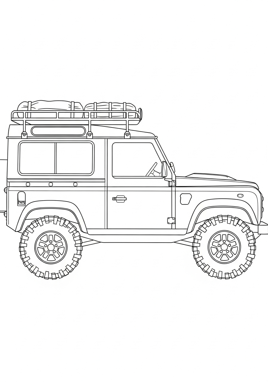 Land Rover 18 disegni di Land Rover da colorare da stampare