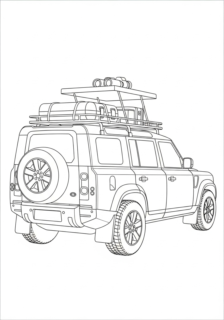 Land Rover 17 Land Rover da colorare pdf gratis