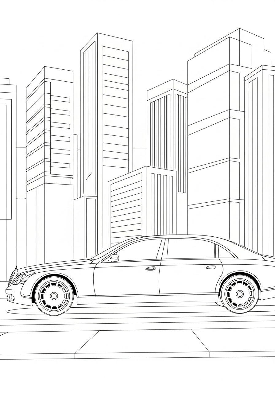 Maybach 21 disegni da colorare Maybach
