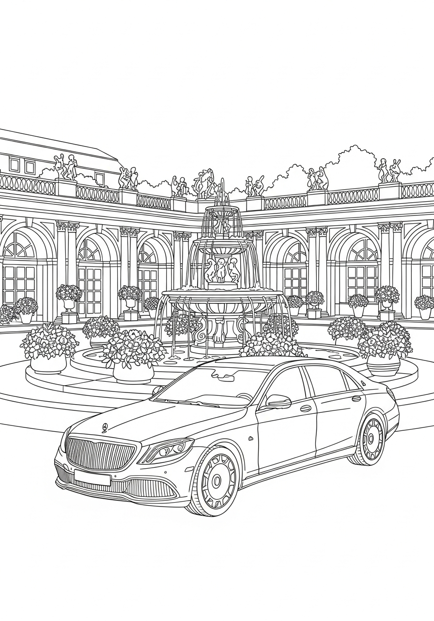 Maybach 9 foto di Maybach da colorare 1