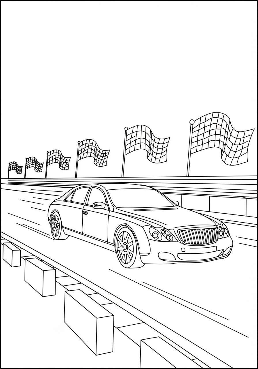Maybach 8 Maybach da colorare pdf gratis