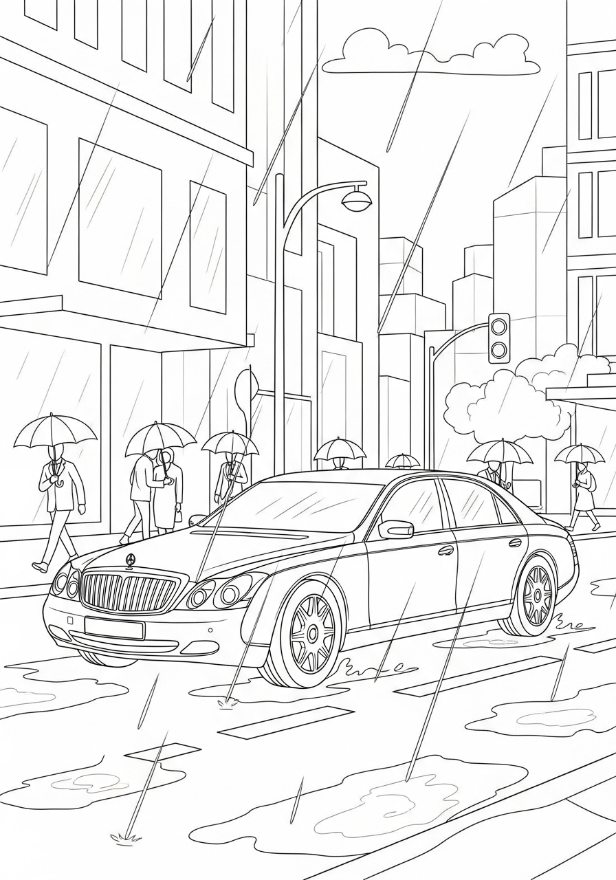 Maybach 6 Maybach da colorare e stampare a4