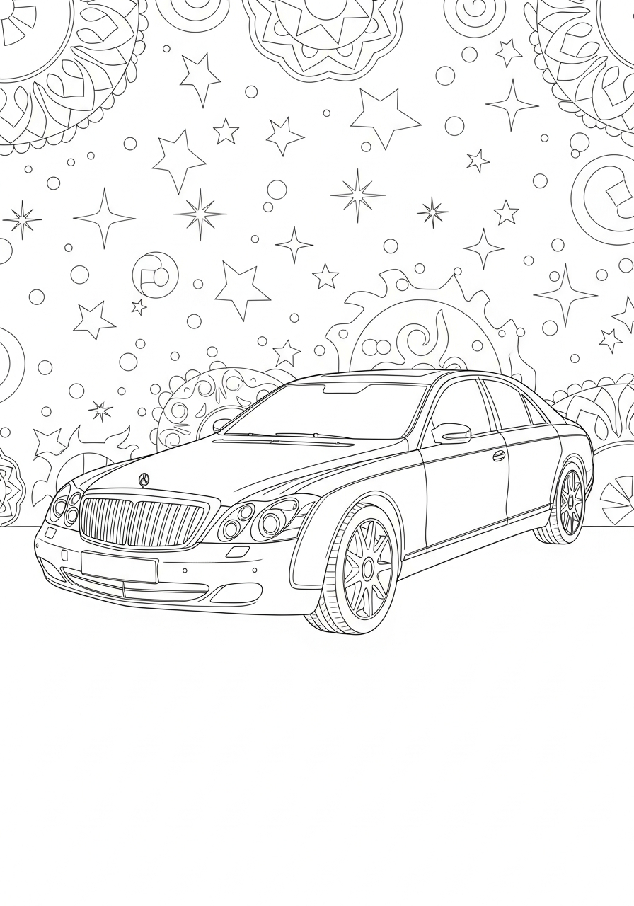 Maybach 4 Maybach da colorare bambini