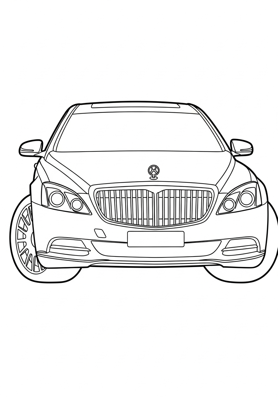 Maybach 19 disegno Maybach da colorare