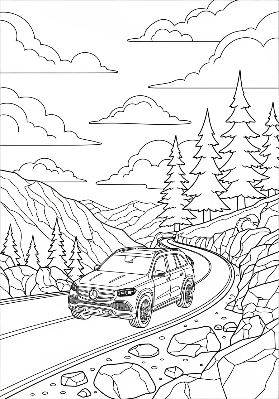 Maybach 18 da colorare Maybach disegno facile bambini