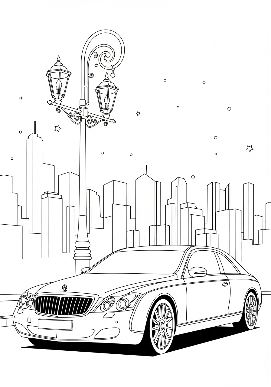 Maybach 14 immagine da colorare Maybach 1