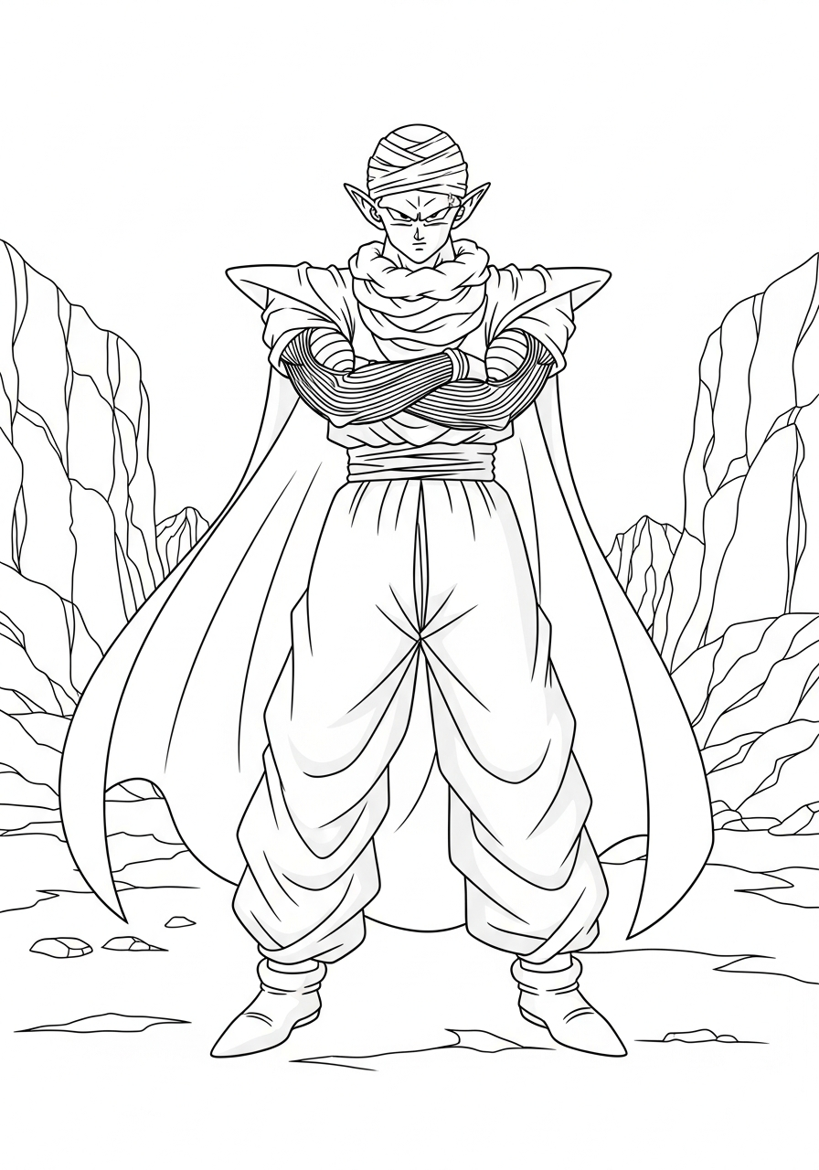 disegni da colorare gratis Piccolo