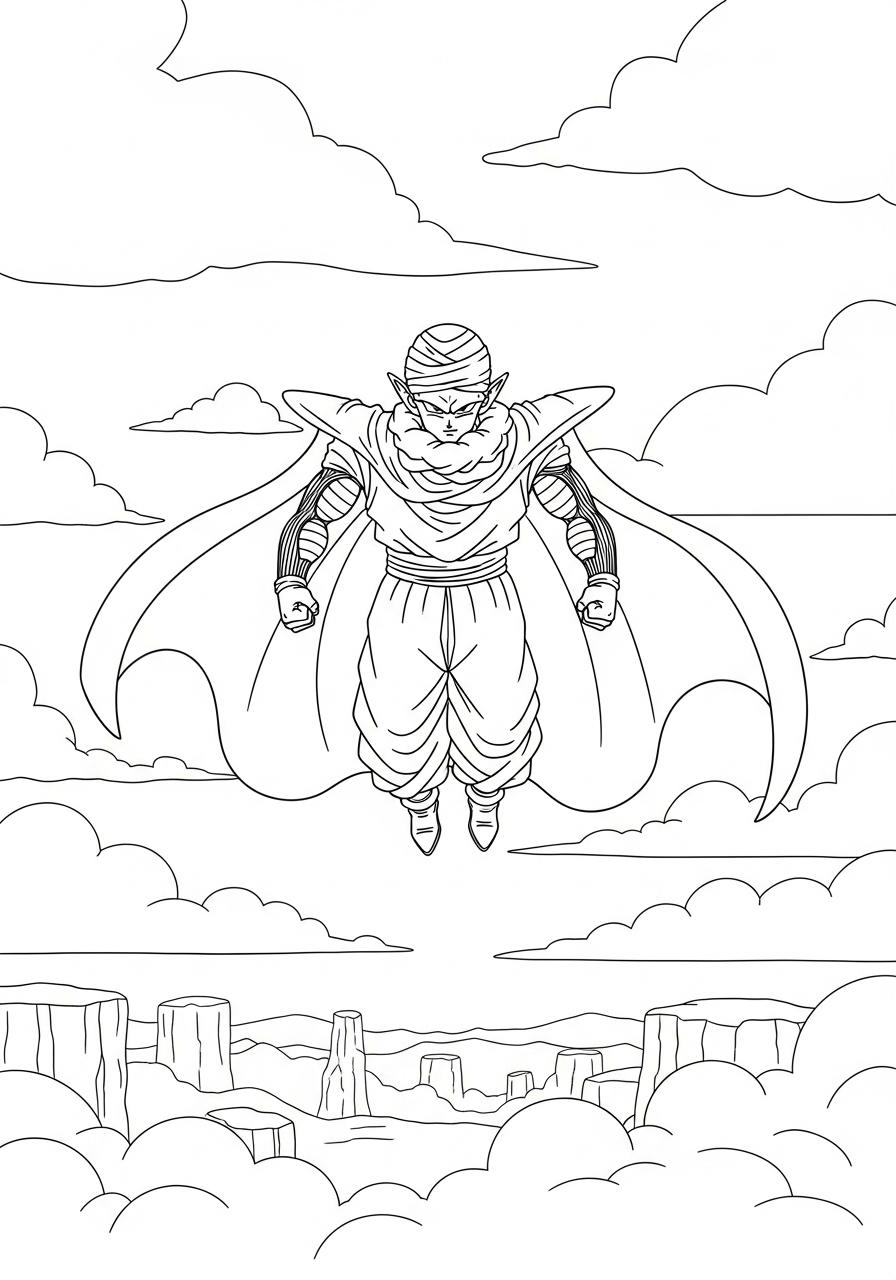 Piccolo da stampare e colorare gratis 1