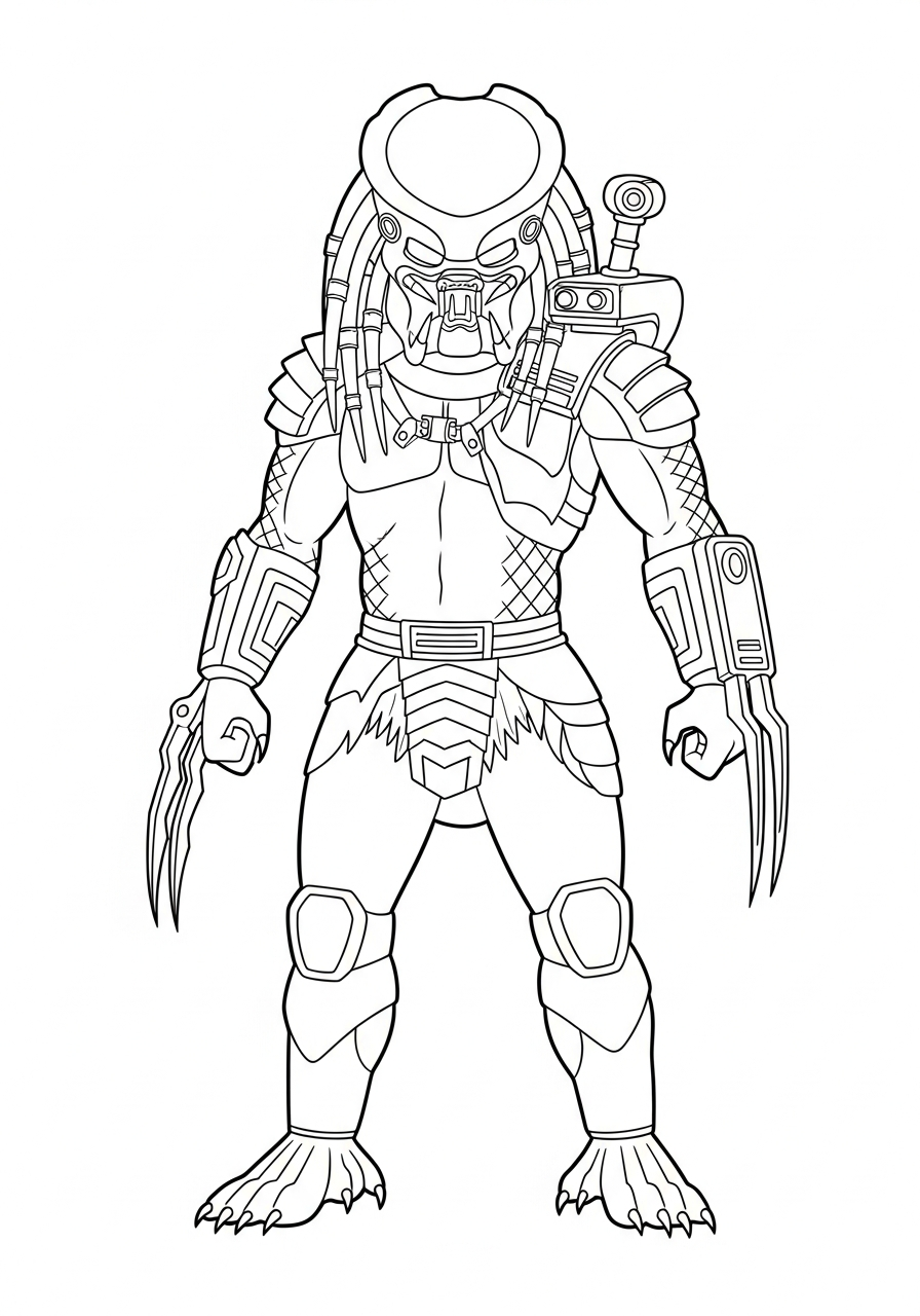 Predator 22 disegno Predator da colorare