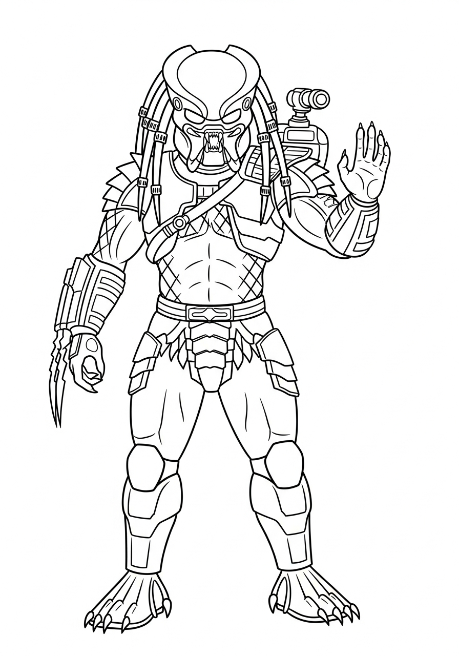 Predator 8 Predator da colorare e stampare gratis