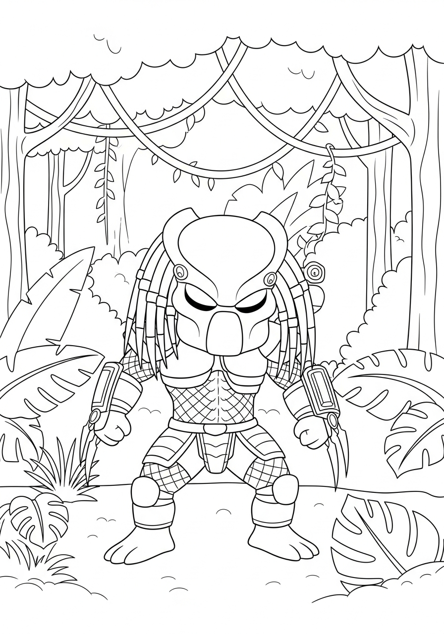 Predator 7 disegni da colorare per bambini pdf Predator