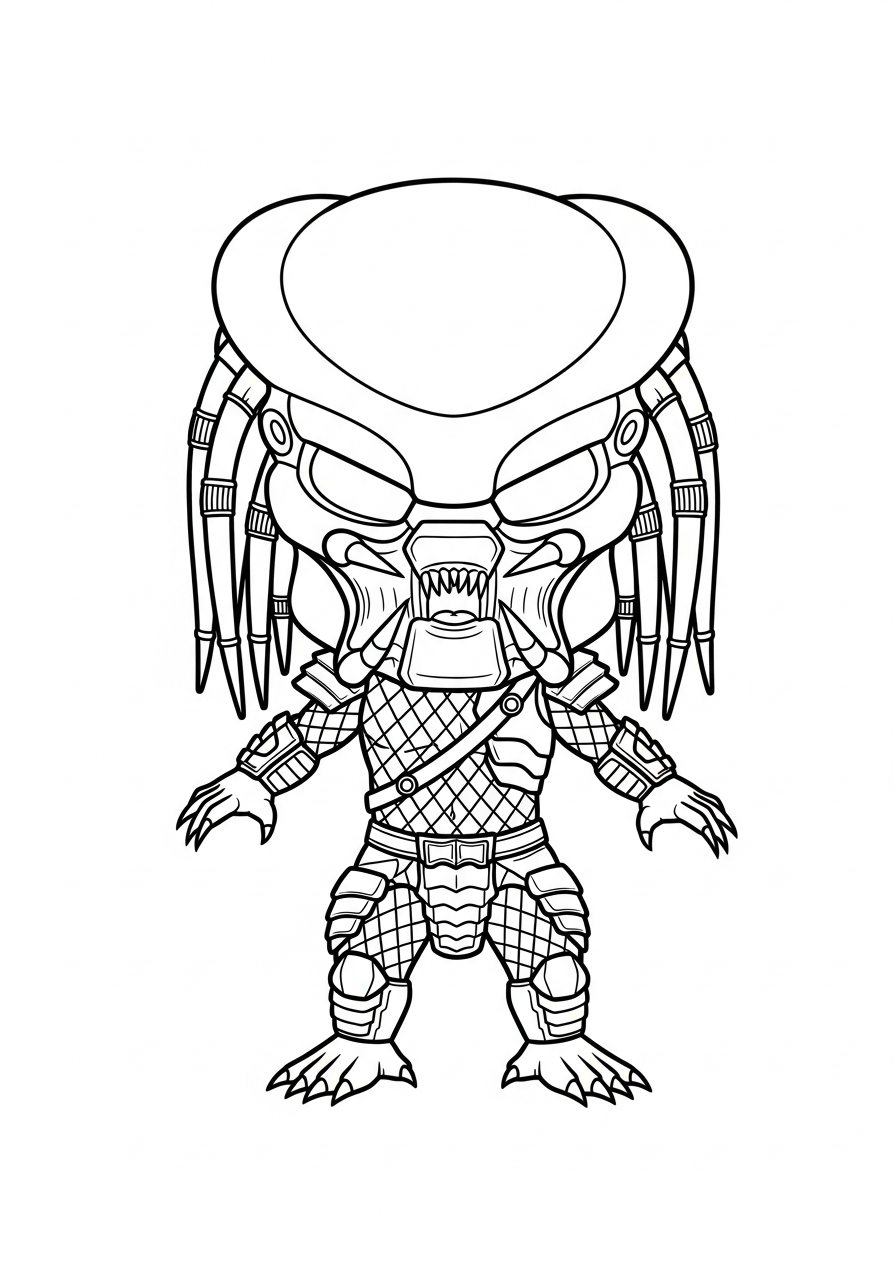Predator 5 disegni Predator da colorare online