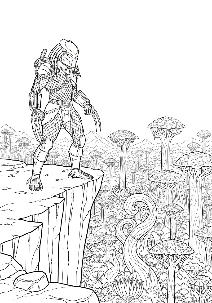 Predator 3 Predator da colorare bambini