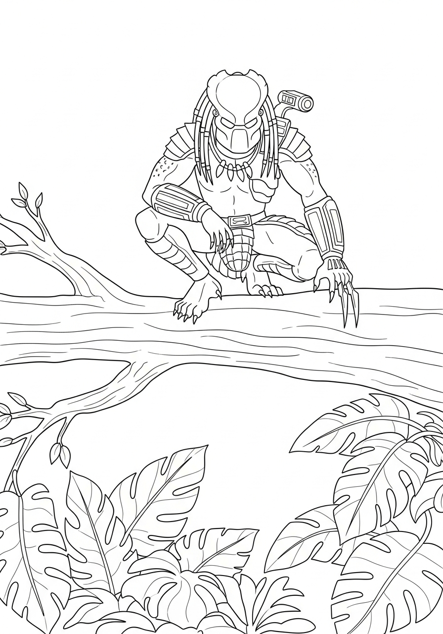 Predator 20 disegni di Predator da colorare da stampare