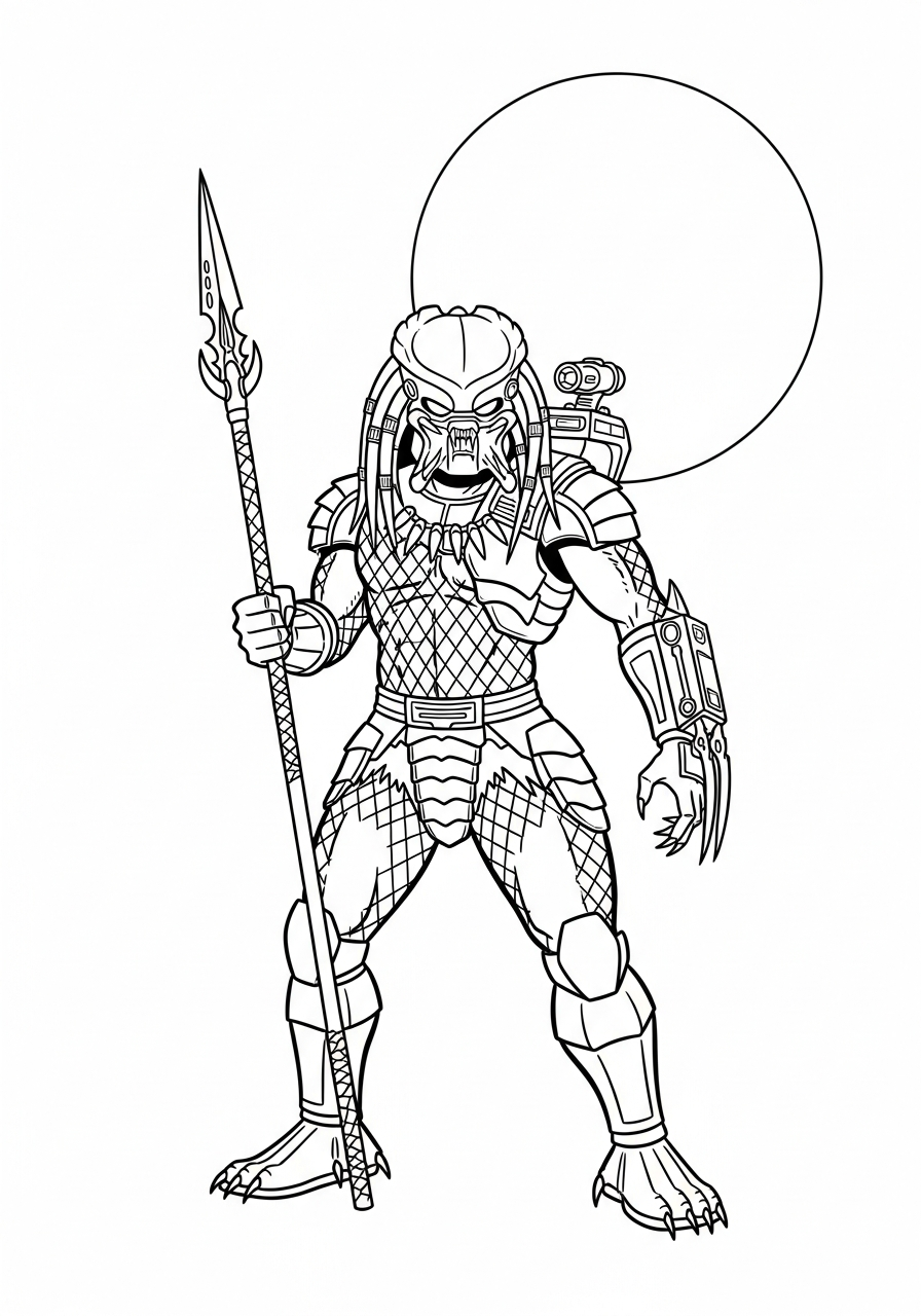 Predator 19 Predator disegni da colorare per bambini maschi 1