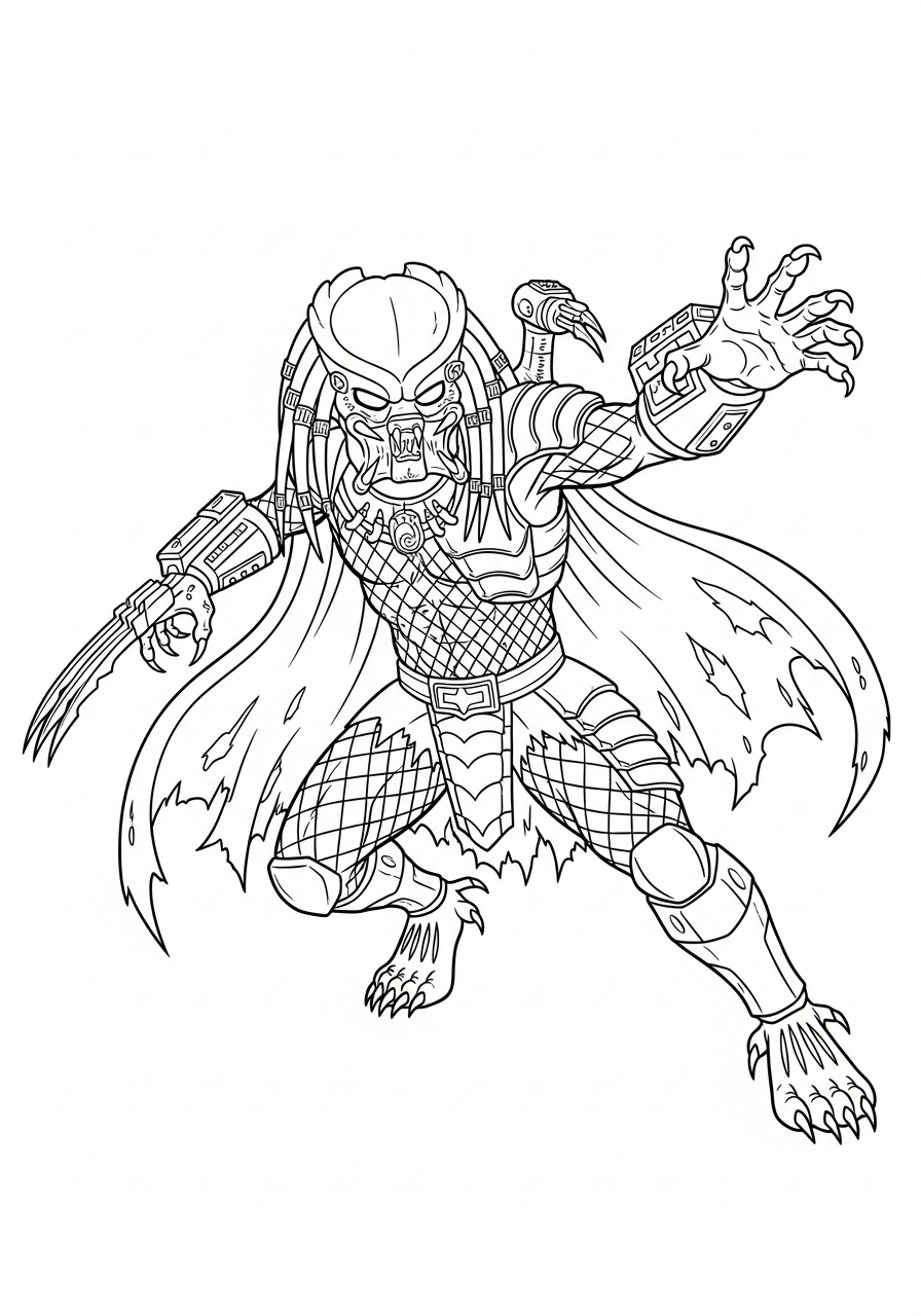 Predator 17 Predator disegni da colorare per bambini maschi