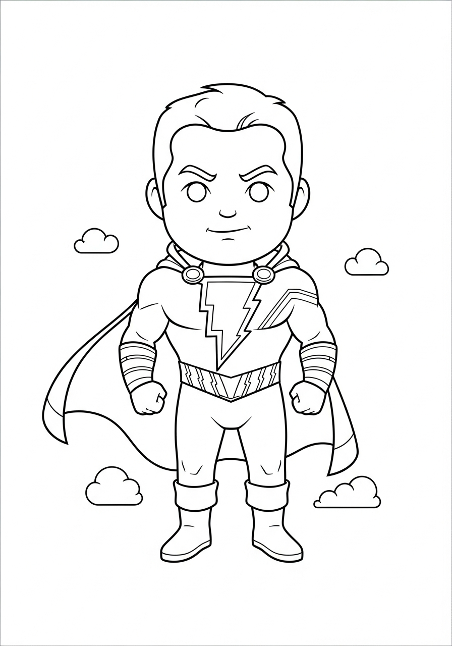 disegni Shazam da colorare