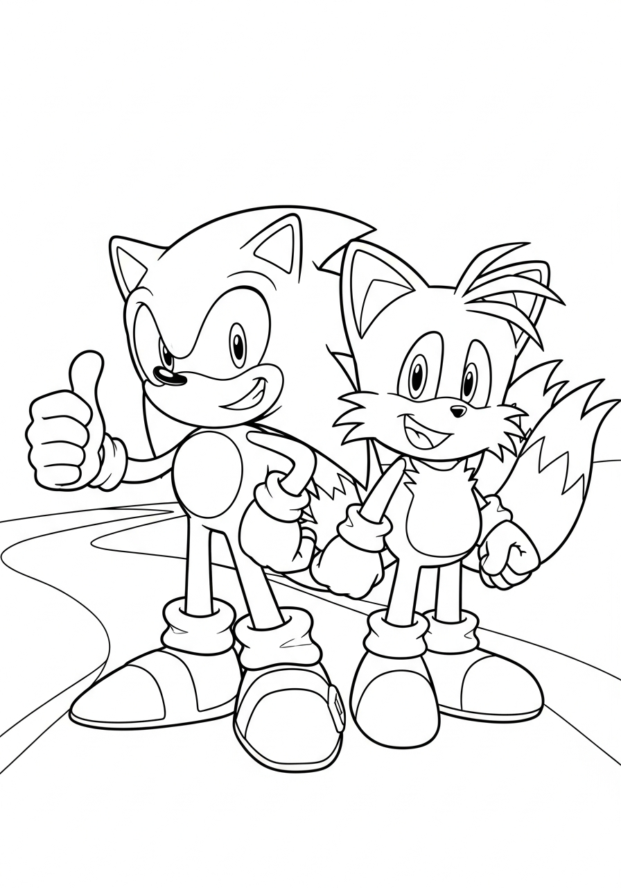 foto di Tails da colorare