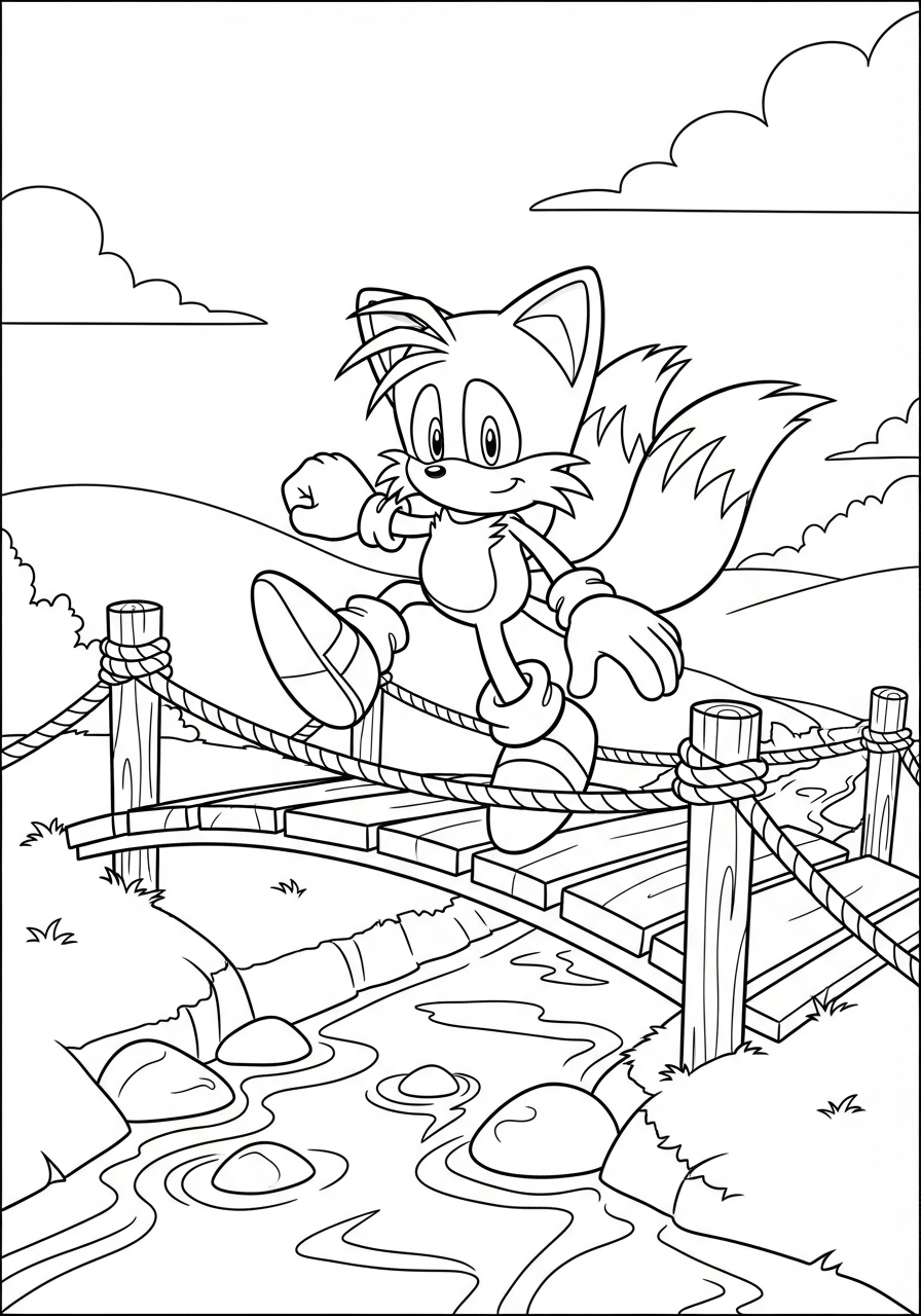 immagine Tails da colorare