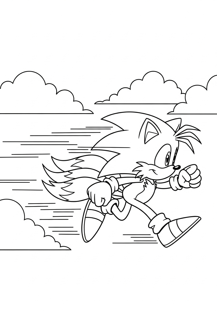 disegni Tails da colorare pdf