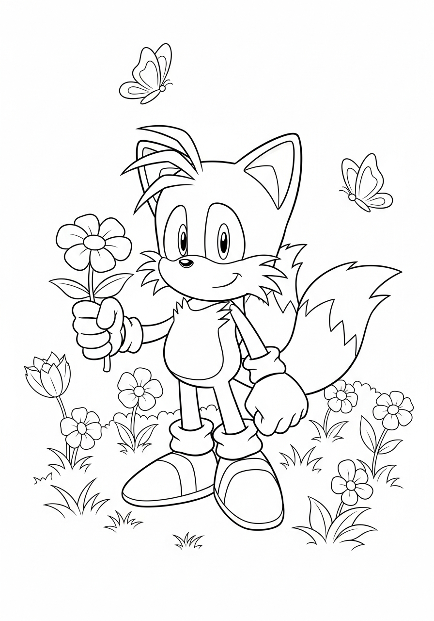 immagine di Tails da colorare