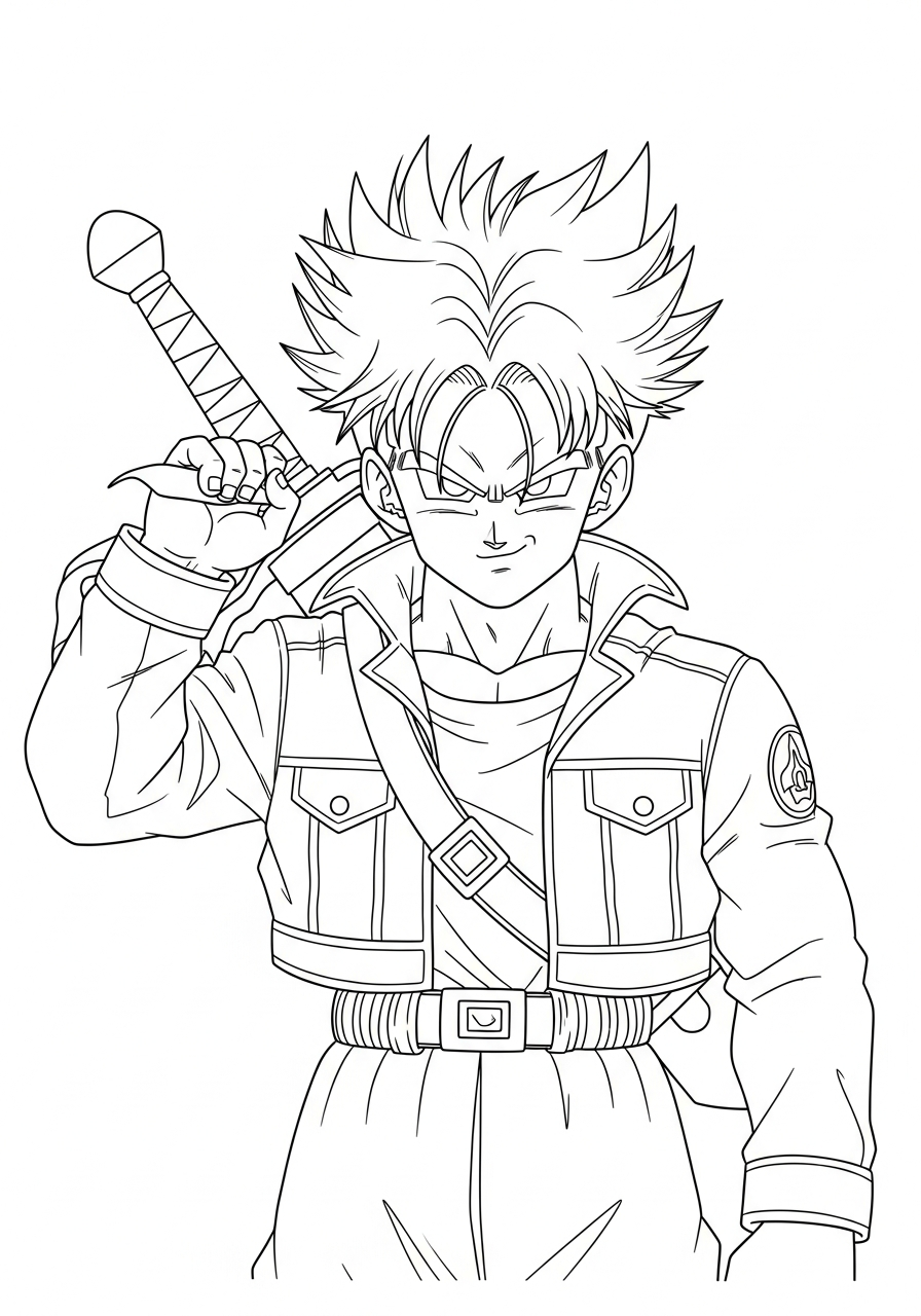 disegni di Trunks da colorare da stampare 1