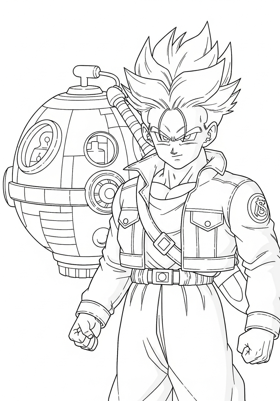 disegno Trunks da colorare per bambini