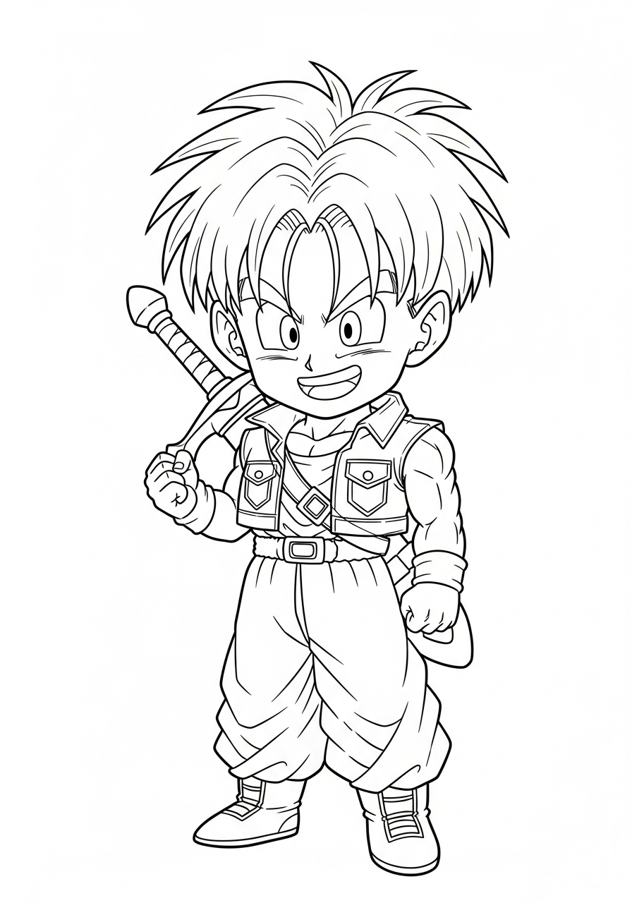 disegni di Trunks da colorare da stampare