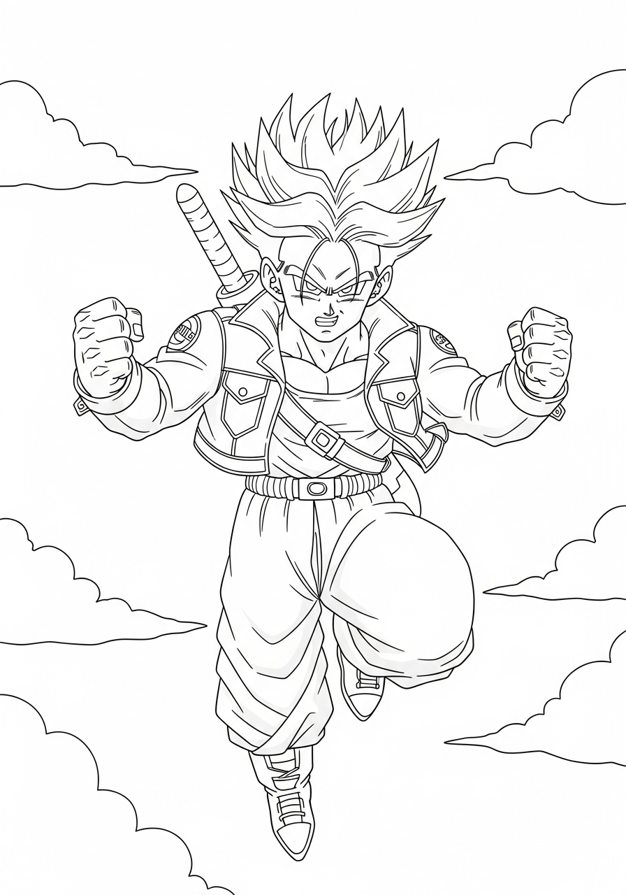 stampe da colorare per bambini Trunks