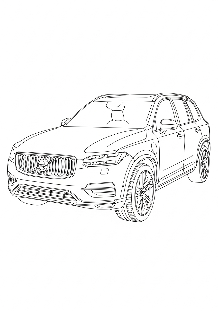 disegni da colorare Volvo da stampare