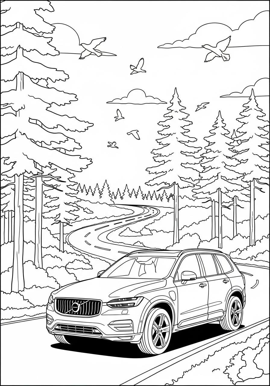 disegni da colorare Volvo pdf