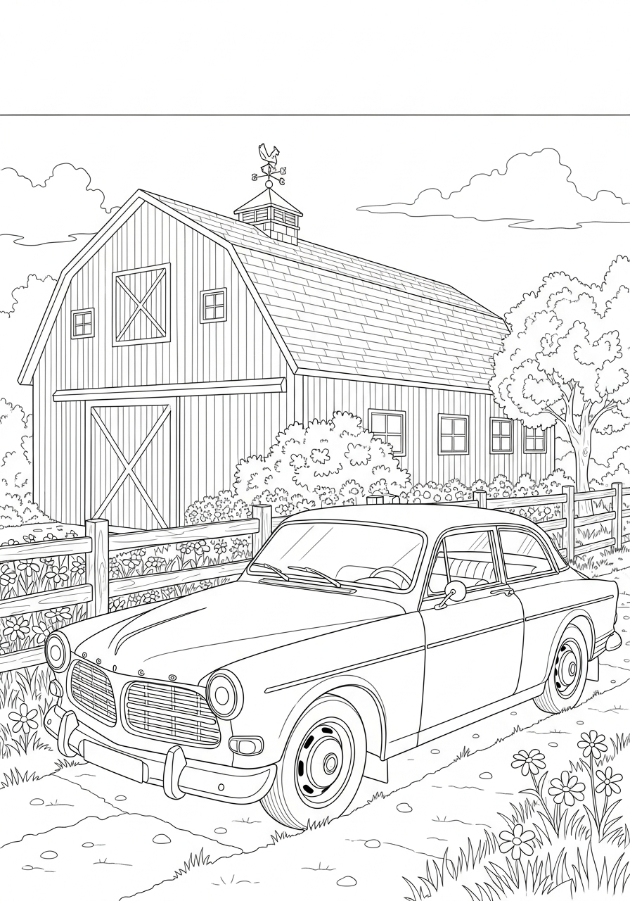 da colorare Volvo disegno facile bambini