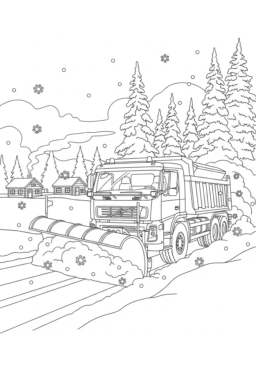 Volvo da colorare per bambini