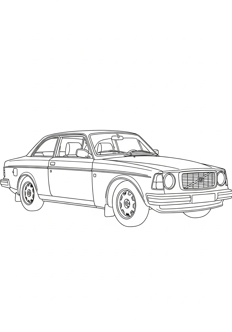 disegno Volvo da colorare per bambini 1