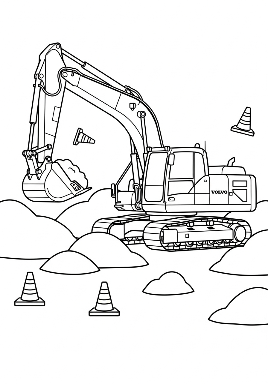 disegni da colorare per bambini pdf Volvo