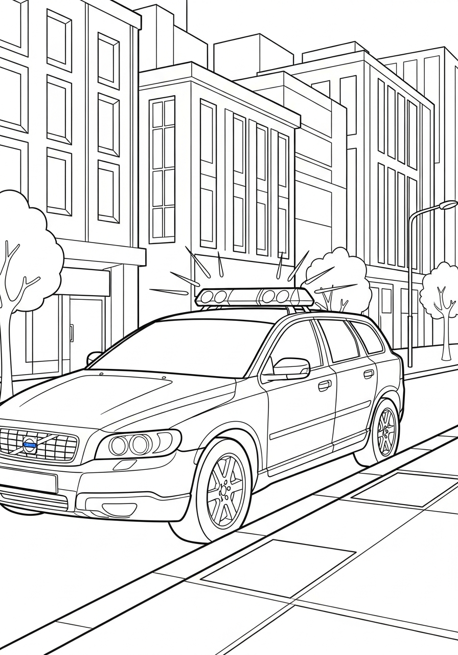 Volvo immagini da colorare per bambini