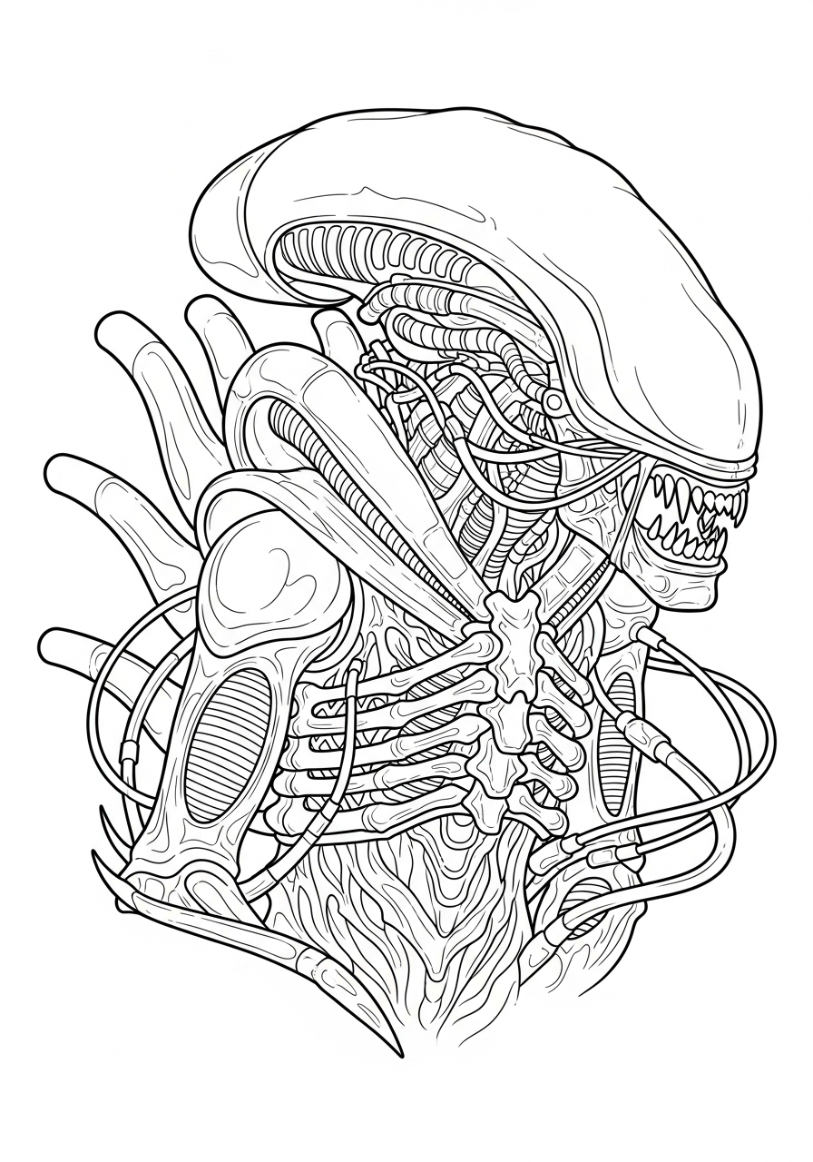 disegni Xenomorfo da colorare gratis