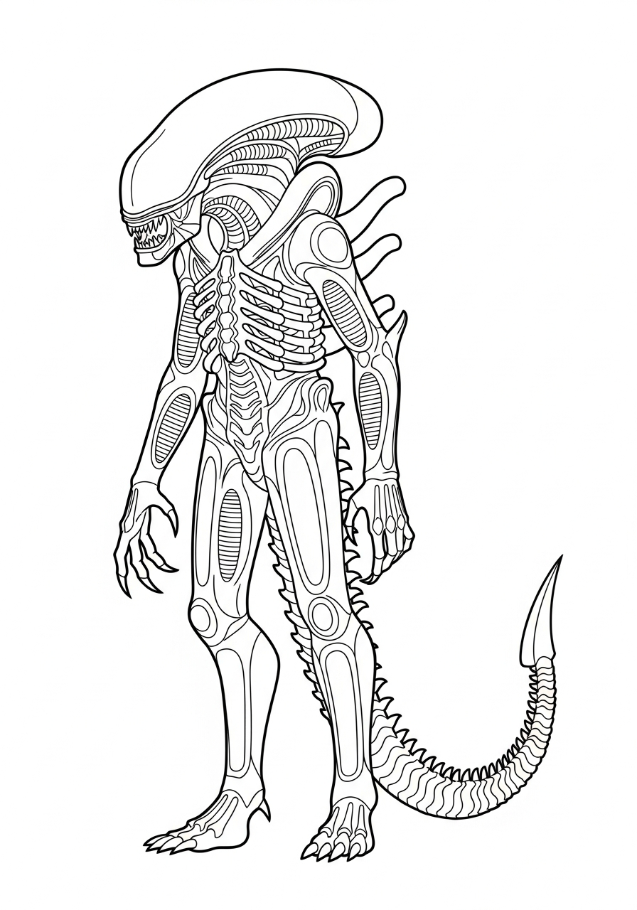 disegni Xenomorfo da colorare