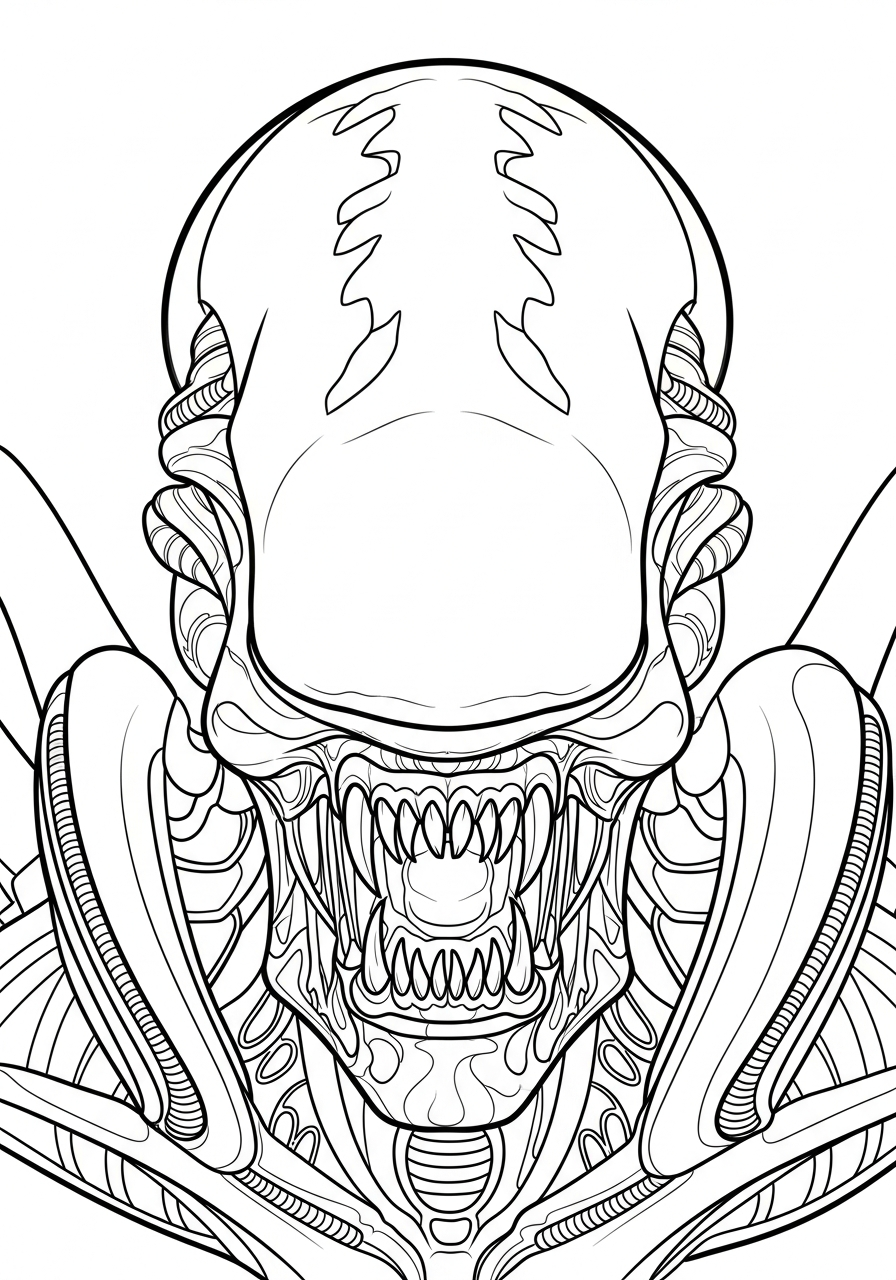 disegni Xenomorfo da colorare pdf