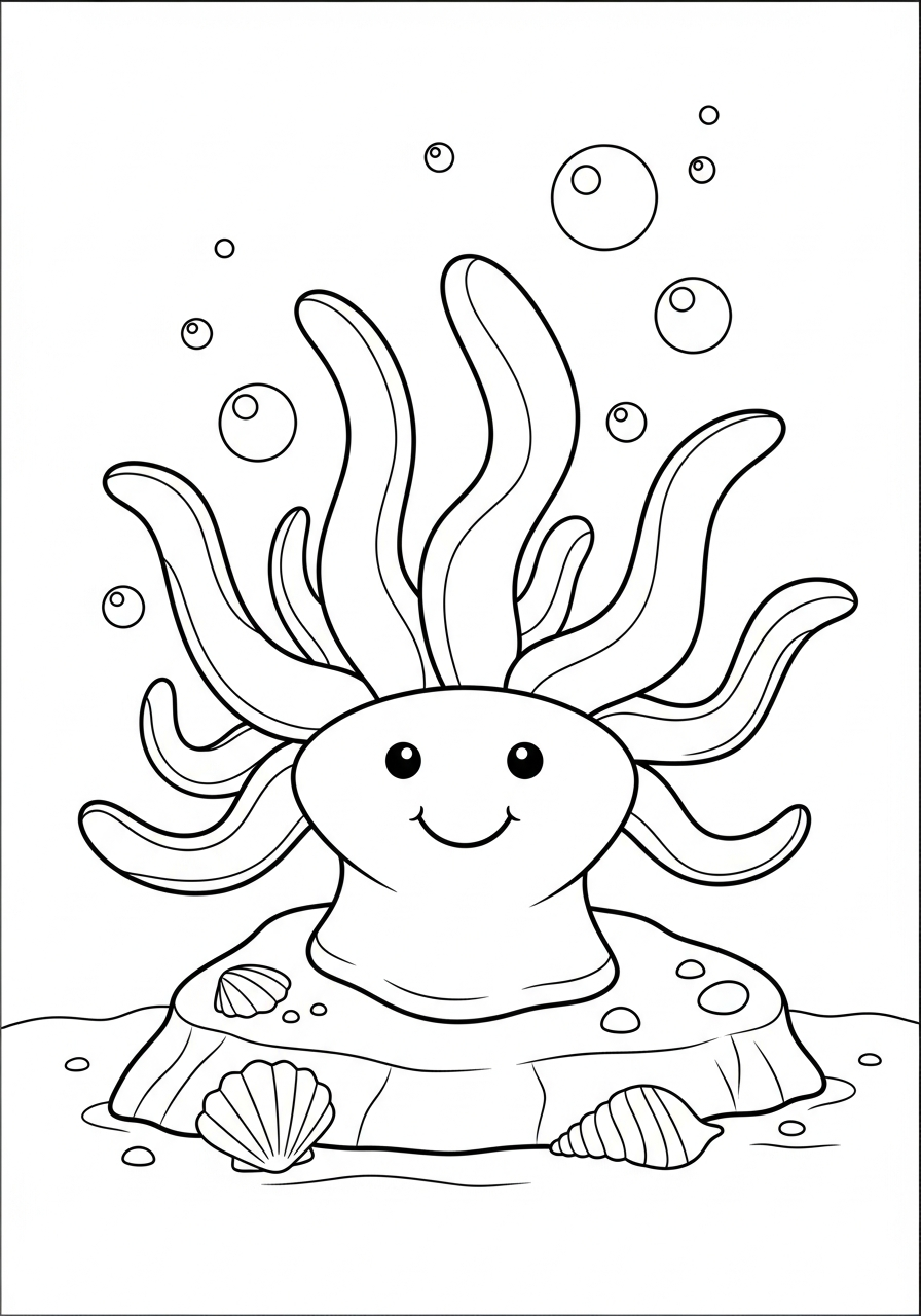 Anemone di mare 19 immagini di anemone di mare da colorare per bambini